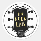 Rock Lab T-shirt Ronde Sticker (Voorkant)