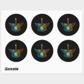 Rock Legend Rock en Roll Music Guitar Ronde Sticker (Vel)