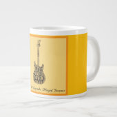 Rock Legends Guitar Typography Mug (Devant droit)