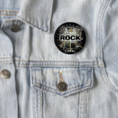 Rock=Life ' Rock' Badge Ronde Button 5,7 Cm (In situ)