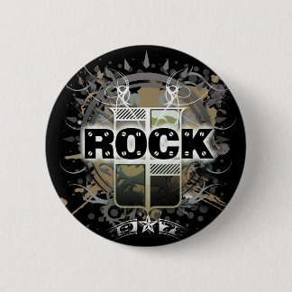 Rock=Life ' Rock' Badge Ronde Button 5,7 Cm