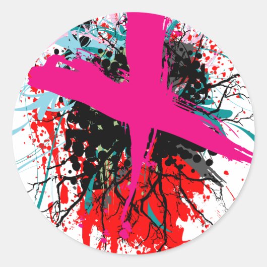 Rock=Life 'X-Rated' Witte Sticker (Voorkant)