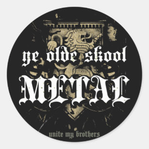 Rock=Life 'Ye Olde Skool Metal' Stickers
