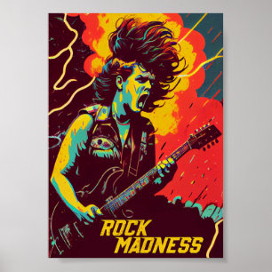 Rock Madness Music Prints: Vet en trilling Poster