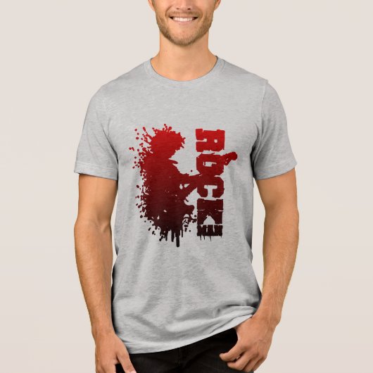 Rock Man Tri-Blend Shirt (Voorkant)