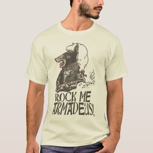 Rock Me Armadeus Armadillo T-shirt (Voorkant)