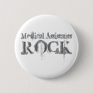 Rock medische assistenten ronde button 5,7 cm