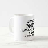 Rock mijn wereld grappige kater citaat koffiemok (Voorkant links)