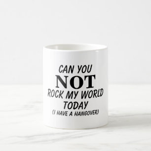 Rock mijn wereld grappige kater citaat koffiemok