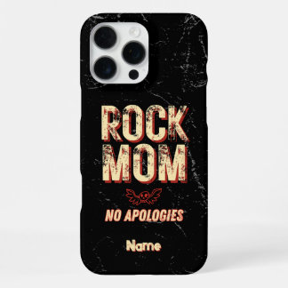 Rock Mom Gift Cool Mother's Day Rocker Mum iPhone 16 Pro Max Hoesje