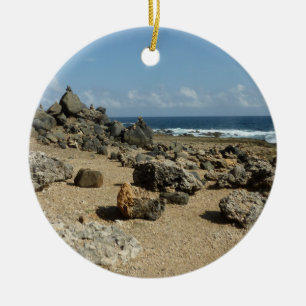 Rock-monumenten aan de kust van Aruban Keramisch Ornament