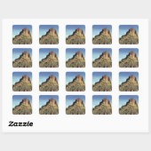 Rock Mountain Summit Desert Landschapsfoto Vierkante Sticker (Vel)