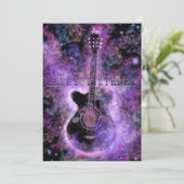 Rock Music Guitare Carte Anniversaire (Debout devant)
