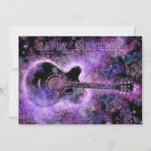 Rock Music Guitare Carte Anniversaire (Dos)