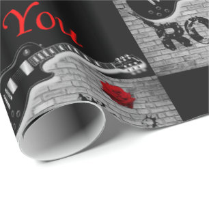 Rock Music-muziek Cadeaupapier