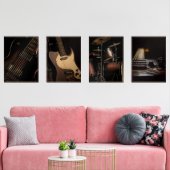 Rock Music Nostalgia Print Set (Salon)