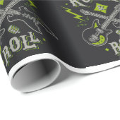 Rock Music Pattern Cadeaupapier (Rol Hoek)