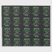 Rock Music Pattern Cadeaupapier (Vlak)