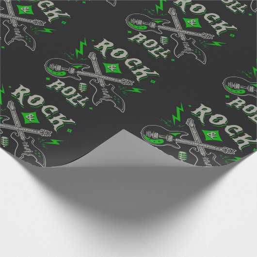 Rock Music Pattern Cadeaupapier (Hoek)