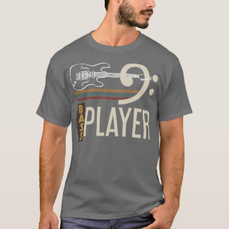 Rock Musical Instrument Bass Guitar T-shirt