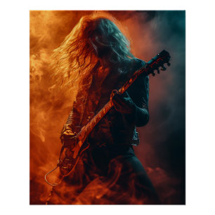 Rock Musician Perfect Poster