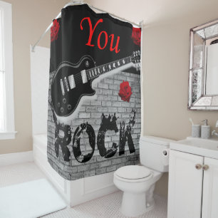Rock Musique guitare noire rideau