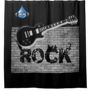 Rock Musique guitare noire rideau