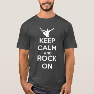 Rock Muziek Blijf Kalmeren Rock Door T-shirt