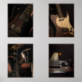 Rock Muziek Nostalgia Print Set (Voorkant)