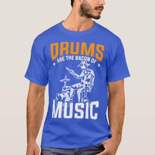 Rock muziek percussie drums muziek drummer t-shirt