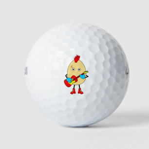 Rock muzikant Egghead Golfballen