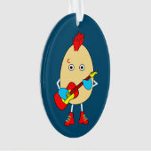 Rock muzikant Egghead Ornament (voorkant)