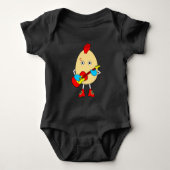 Rock muzikant Egghead Romper (Voorkant)