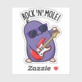 Rock N Mol Grappig Dierenwoordspeling Sticker (Vel)