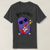 Rock N Mole Funny Animal Pun 1 T-shirt (Design voorkant)
