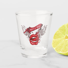 Rock n Roll Angel Lips Shot Glas