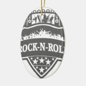 rock-n-roll band keramisch ornament (Links)