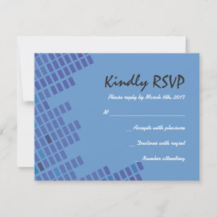 Rock n Roll Bar Bat Mitzvah Invitation Repy Card RSVP Kaartje