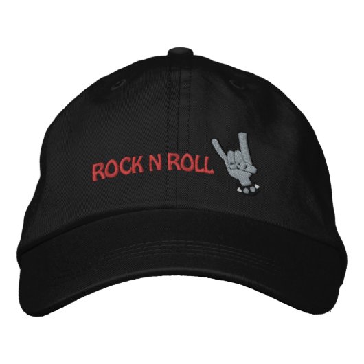 ROCK N ROLL Borduurd Pet (Voorkant)