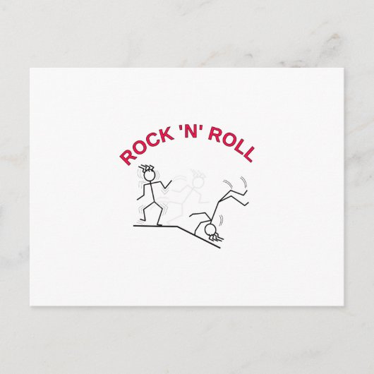 Rock 'N' Roll Briefkaart (Voorkant)