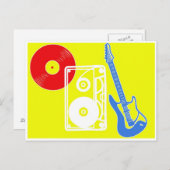 Rock 'n' Roll Briefkaart (Voorkant / Achterkant)