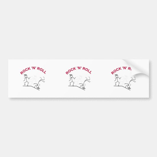 Rock 'N' Roll Bumpersticker (Voorkant)