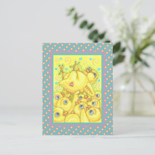 ROCK N ROLL CHICK, EASTER SPRING MOSH PIT BRIEFKAA BRIEFKAART (Staand voorkant)