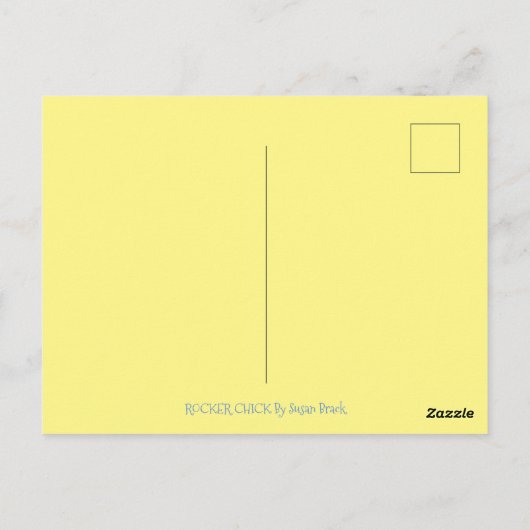 ROCK N ROLL CHICK, EASTER SPRING MOSH PIT BRIEFKAA BRIEFKAART (Achterkant)