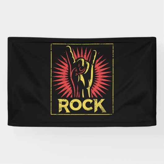  Rock n Roll - Concert Band Retro Spandoek (Horizontaal)