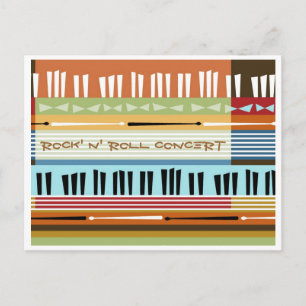 Rock' N' Roll Concert Briefkaart