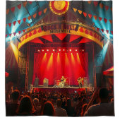 Rock-'n-roll-concertpodium Douchegordijn (Voorkant)
