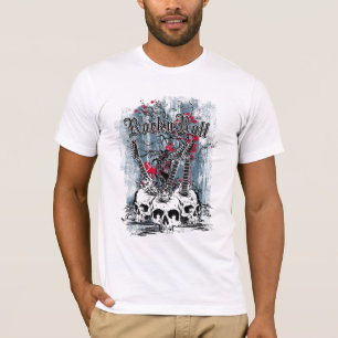 Rock n Roll, crânes de guitare, T-Shirt homme
