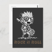 ROCK N ROLL - CREATIVE BRIEFKAART (Voorkant / Achterkant)