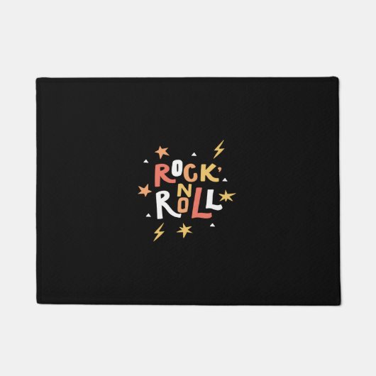 rock n roll deurmat (Voorkant)